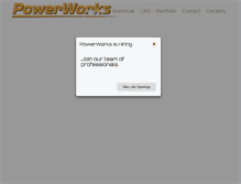 Tablet Screenshot of powerworkselectric.com